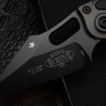 Microtech Borka Stitch Natural Clear Black Standard 169-1NC