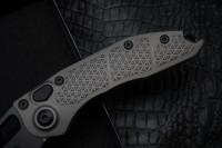 Microtech Borka Stitch Natural Clear Black Standard 169-1NC