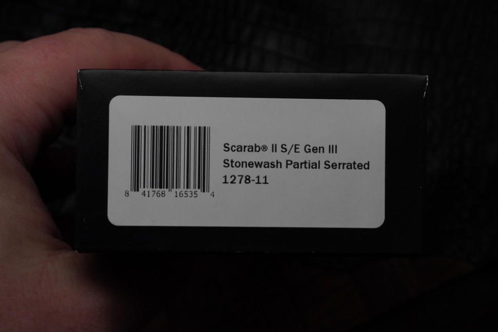 Microtech Scarab 2 Gen 3 S/E Stonewash Partial Serrated Standard 1278-11