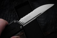 Microtech Scarab 2 Gen 3 S/E Stonewash Partial Serrated Standard 1278-11