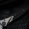 Discontinued Microtech Knives Socom Bravo Mini Spear Point Hand Satin w/ Blue Ti Pivot Collars & Carbon Fiber Scales 262M-4CFTI