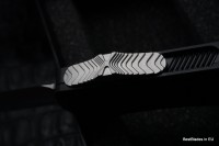 Microtech Knives Hera II Stonewash Double Edge w/ Black Handle 1702-10