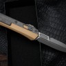 Microtech Glykon Apocalyptic Standard Bayonet w/ Apocalyptic Overlay & Tan Handle 184-10APTA