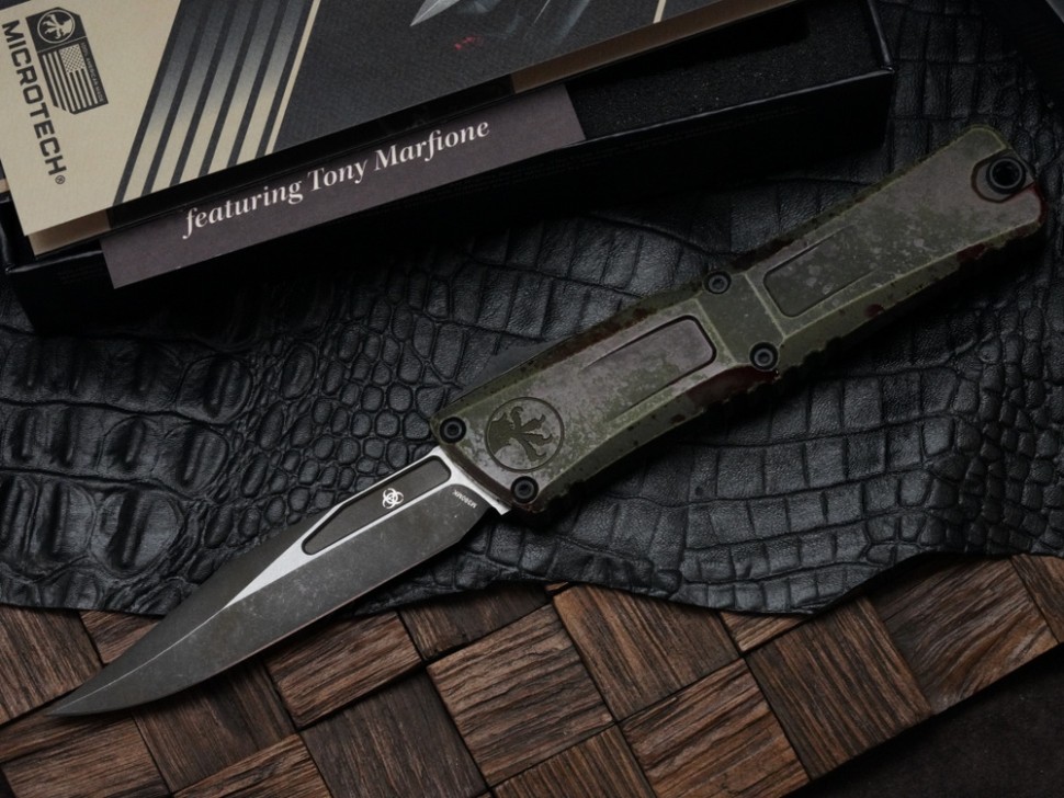 Microtech Knives Combat Troodon Gen III Outbreak Bowie Signature Series 1146-1OBDS
