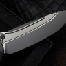 Microtech Knives Socom Bravo Mini Tanto Bead Blast Standard w/ Blue Ti Pivot Collars & Carbon Fiber Scales 261M-7CFTI