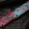 Microtech Knives Combat Troodon Gen III D/E Light Blue/Pink Splatter Signature Series 1142-1LBPKBKSPLS