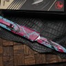 Microtech Knives Combat Troodon Gen III D/E Light Blue/Pink Splatter Signature Series 1142-1LBPKBKSPLS