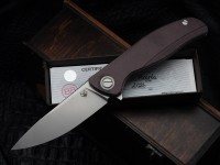 Shirogorov F95 Ursus Maroon Micarta (ELMAX, Ti, MRBS)