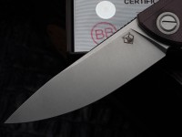 Shirogorov F95 Ursus Maroon Micarta (ELMAX, Ti, MRBS)