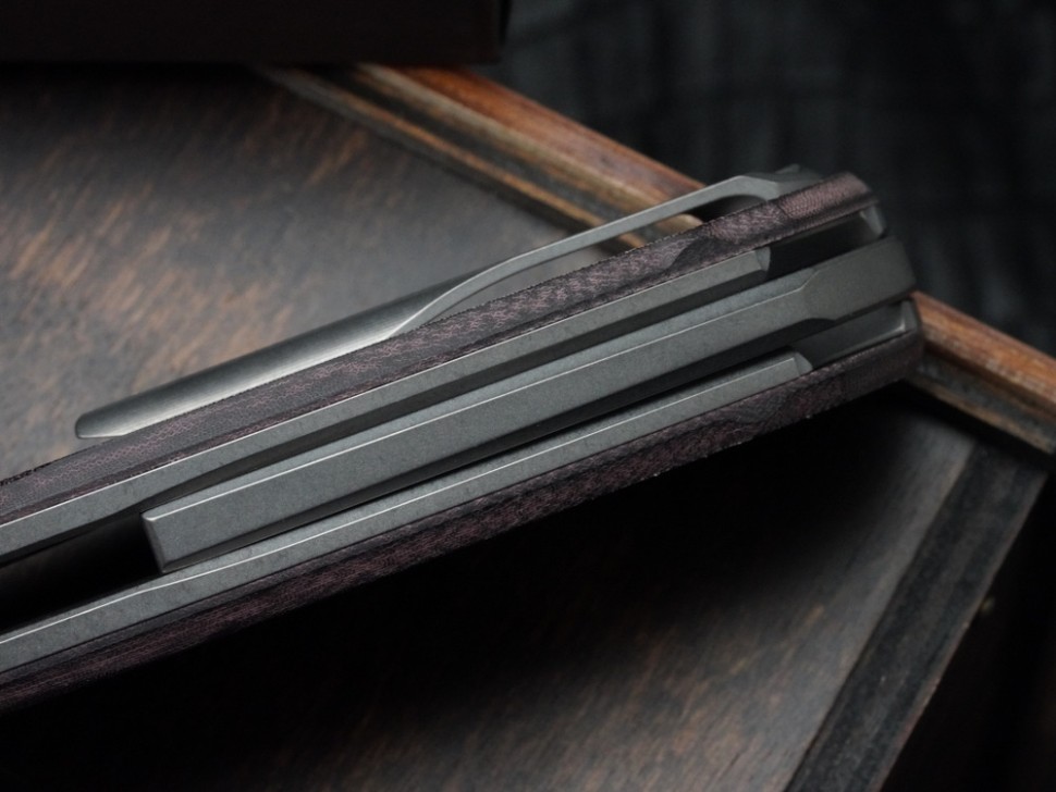 Shirogorov F95 Ursus Maroon Micarta (ELMAX, Ti, MRBS)