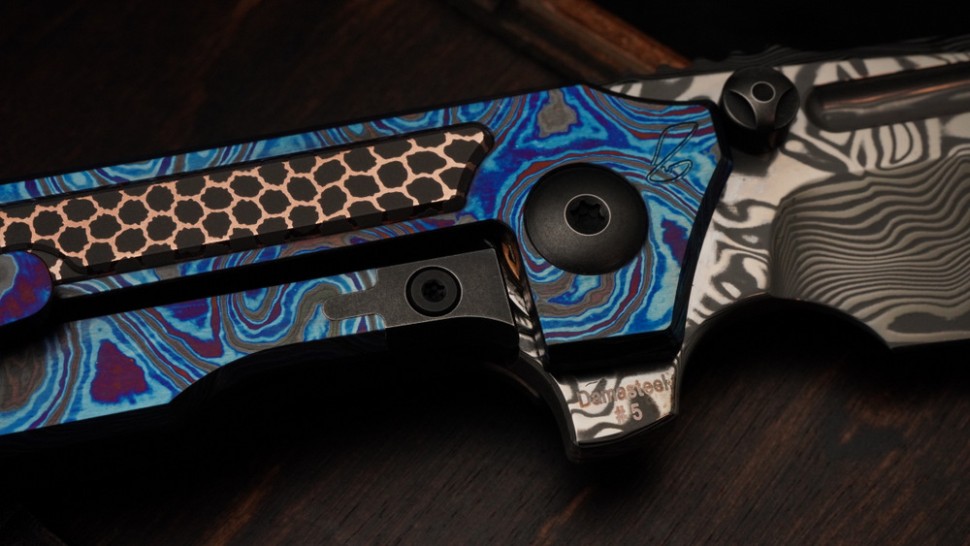 CKF/Rassenti Snafu-4 M FULL-DRESS (Damasteel, ZircuTi, Superconductor)
