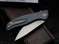 Shirogorov F95 Ursus Blue Micarta (ELMAX, Ti, MRBS)