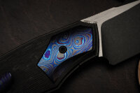 CKF/David Lespect Davless S90V DUALTONE, MRBS, Carbon Fiber handle, ZircuTi inserts, Zircuti Clip