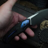 CKF/David Lespect Davless S90V DUALTONE, MRBS, Carbon Fiber handle, ZircuTi inserts, Zircuti Clip