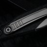 Microtech Knives Socom Bravo Mini Tanto Partial Serrated Bead Blast Standard w/ Blue Ti Pivot Collars & Carbon Fiber Scales 261M-8CFTI
