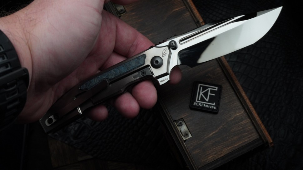 CKF/Rassenti Snafu-4 L MIRROR (M398, Ti, Blue CF)