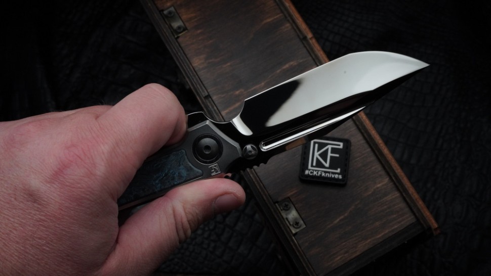 CKF/Rassenti Snafu-4 L MIRROR (M398, Ti, Blue CF)