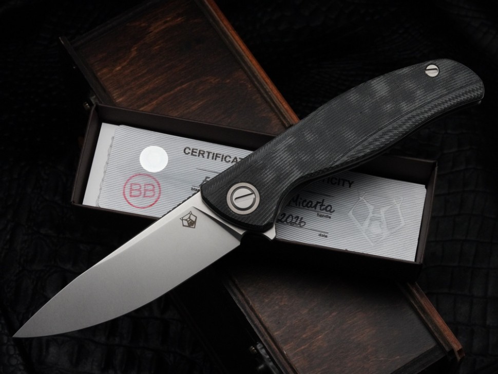 Shirogorov F95 Ursus Black Micarta (ELMAX, Ti, MRBS)
