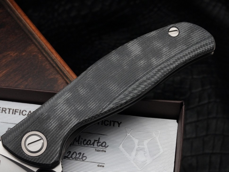Shirogorov F95 Ursus Black Micarta (ELMAX, Ti, MRBS)
