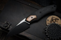 CKF/David Lespect Davless S90V DUALTONE, MRBS, Carbon Fiber handle, Superconductor inserts, ZircuTi Clip