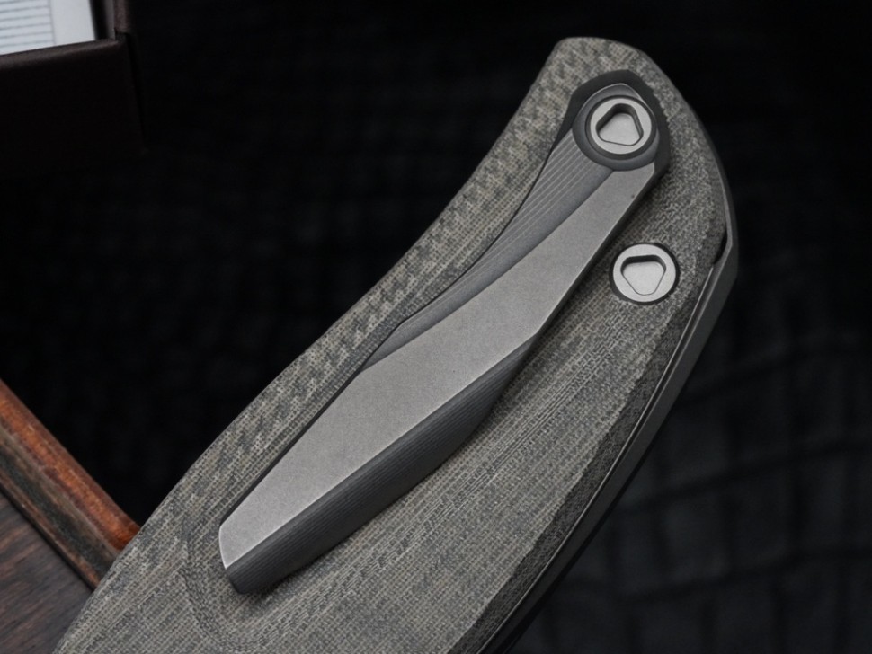 Shirogorov F95 Ursus Green Micarta (ELMAX, Ti, MRBS)