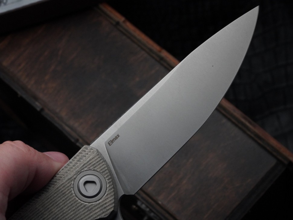 Shirogorov F95 Ursus Green Micarta (ELMAX, Ti, MRBS)