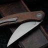 Shirogorov Ursus Q95 - Light Brown Micarta Handle - Elmax Blade - MRBS