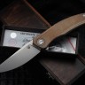 Shirogorov Ursus Q95 - Light Brown Micarta Handle - Elmax Blade - MRBS