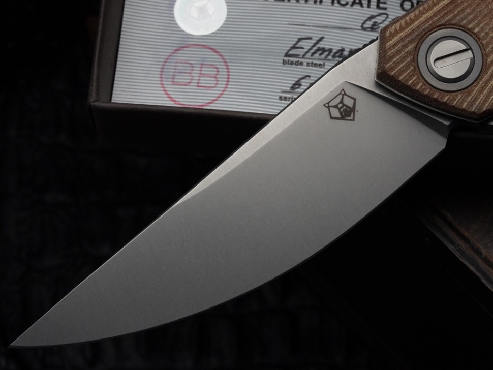 Shirogorov Ursus Q95 - Light Brown Micarta Handle - Elmax Blade - MRBS