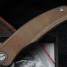 Shirogorov Ursus Q95 - Light Brown Micarta Handle - Elmax Blade - MRBS