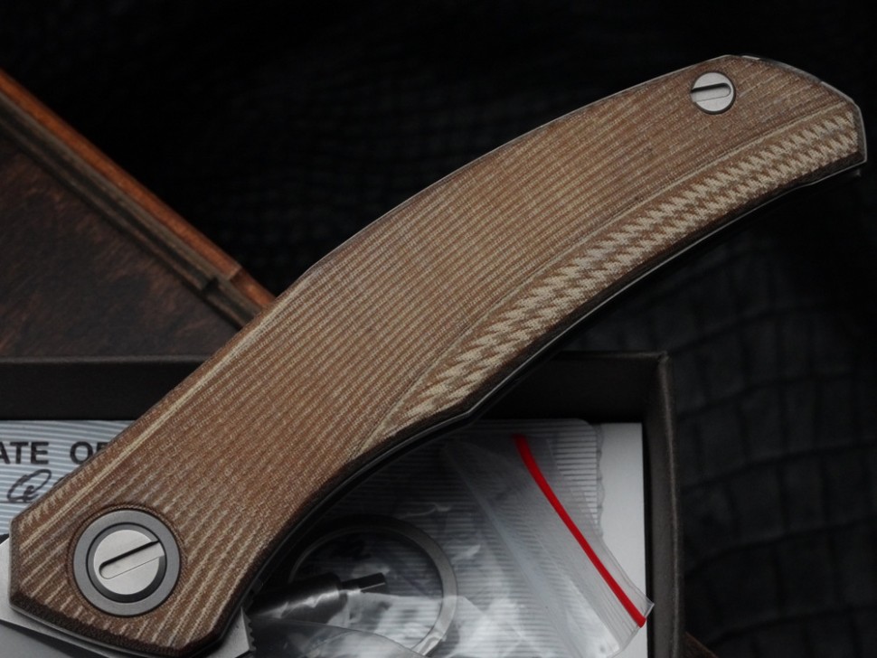 Shirogorov Ursus Q95 - Light Brown Micarta Handle - Elmax Blade - MRBS