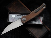 Shirogorov Ursus Q95 - Light Brown Micarta Handle - Elmax Blade - MRBS