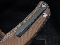 Shirogorov Ursus Q95 - Light Brown Micarta Handle - Elmax Blade - MRBS
