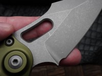 Microtech Borka Stitch Auto w/ OD Green Handles &amp; Apocalyptic M390 169-10APOD