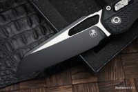 Microtech Knives MSI RAM LOK Black Polymer &amp; Black M390MK 210T-1PMBK