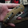 Microtech Knives Manual Stitch RAM LOK Fluted Tan G-10 & Partial Serrated M390MK 169RL-11FLGTTA