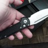 Microtech Knives LUDT Gen III Stonewash Drop Point w/ Black Handle 1135-10