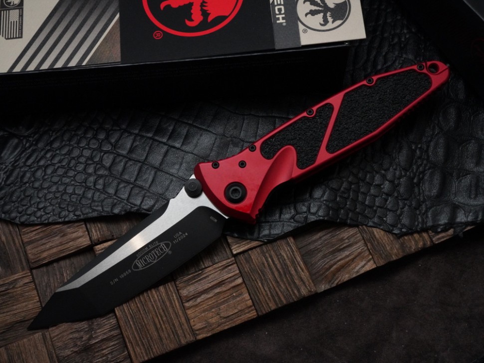 Microtech Socom Elite Tanto Edge Manual Red Standard 161-1RD