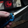 Microtech Socom Elite Tanto Edge Manual Blue Standard 161-1BL