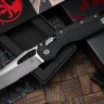 Microtech Knives MSI RAM LOK Black Polymer Injection Molded & Apocalyptic Partial Serrated M390MK 210T-11APPMBK