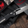 Microtech Knives MSI RAM LOK Black Polymer Injection Molded & Apocalyptic Partial Serrated M390MK 210T-11APPMBK