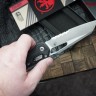 Microtech Knives MSI RAM LOK Black Polymer Injection Molded & Apocalyptic Partial Serrated M390MK 210T-11APPMBK