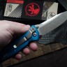 Microtech Socom Elite S/E Manual Blue Stonewash Standard 160-10BL