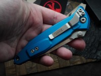 Microtech Socom Elite S/E Manual Blue Stonewash Standard 160-10BL