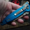 Microtech Socom Elite S/E Manual Blue Stonewash Standard 160-10BL