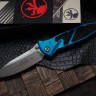 Microtech Socom Elite S/E Manual Blue Stonewash Standard 160-10BL