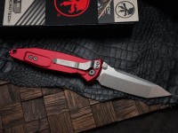 Microtech Socom Elite T/E Manual Red Stonewash Standard 161-10RD