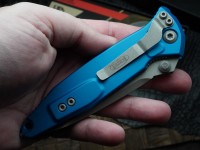 Microtech Socom Elite T/E Manual Blue Apocalyptic Standard 161-10APBL