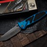 Microtech Socom Elite T/E Manual Blue Apocalyptic Standard 161-10APBL