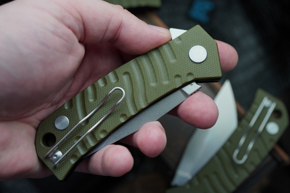 CKF Echo Um GREEN (S35VN, G10, Konygin Design)